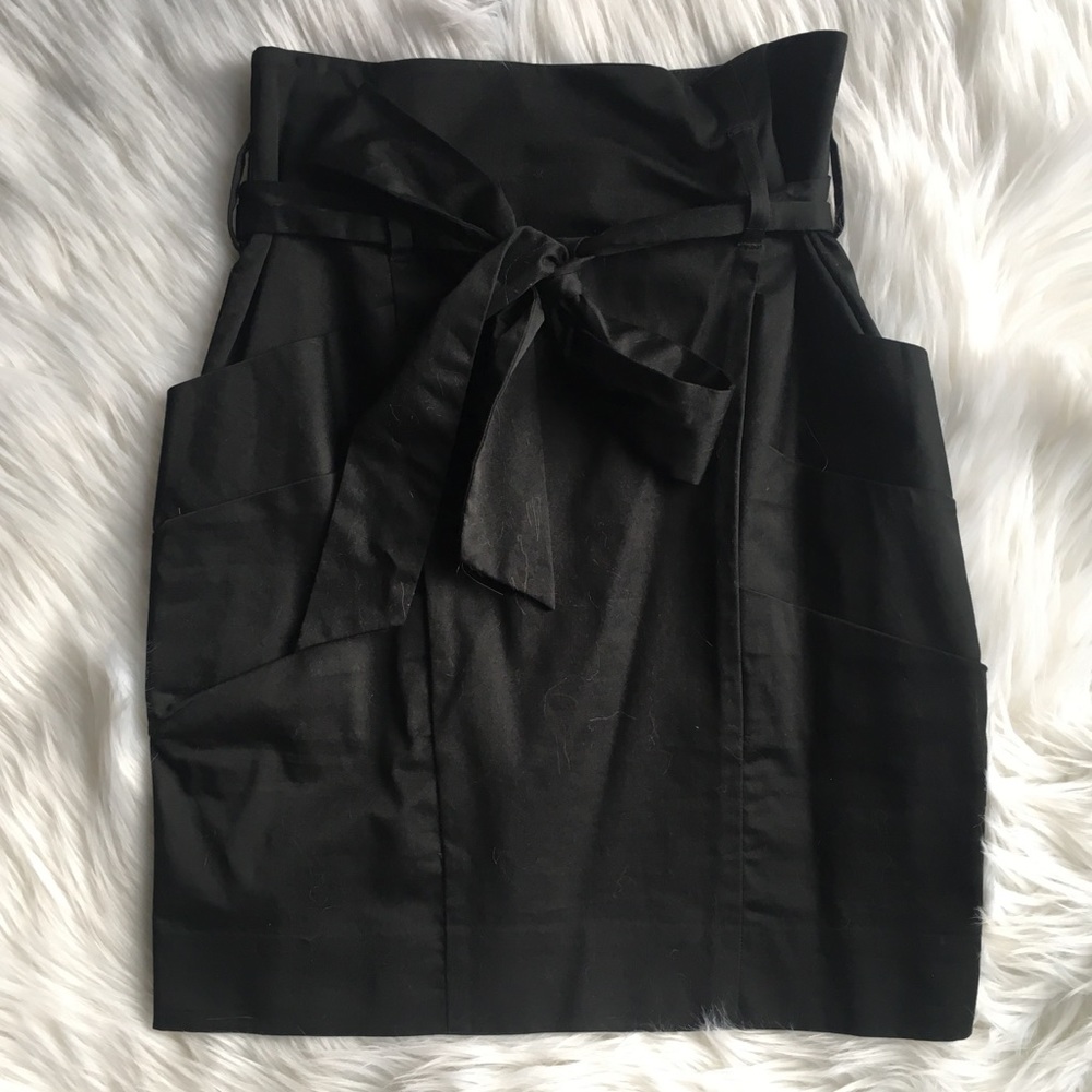BCBGMaxAzria Tie Pencil Skirt